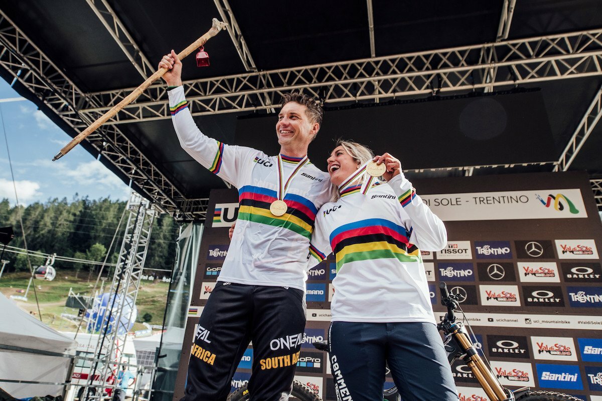Greg Minnaar and Myriam Nicole 2021 World Championships.jpeg