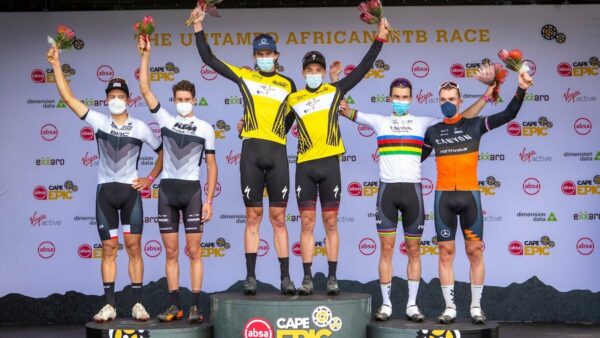 Beers and Sarrou claim the top step at Cape Epic Prologue