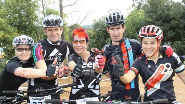 Thrills and spills on day one of Masters MTB World Champs