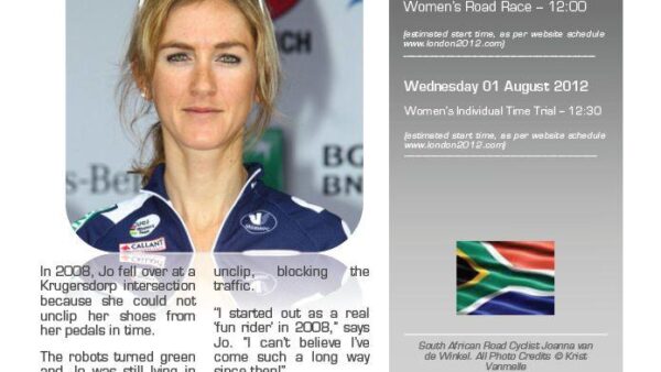 London 2012 Olympic Cyclist Profile: Joanna van de Winkel