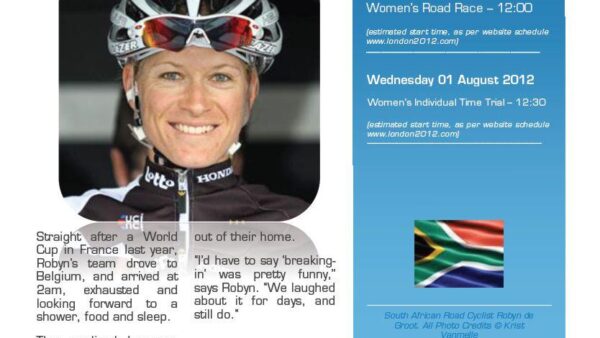 London 2012 Olympic Cyclist Profile: Robyn de Groot