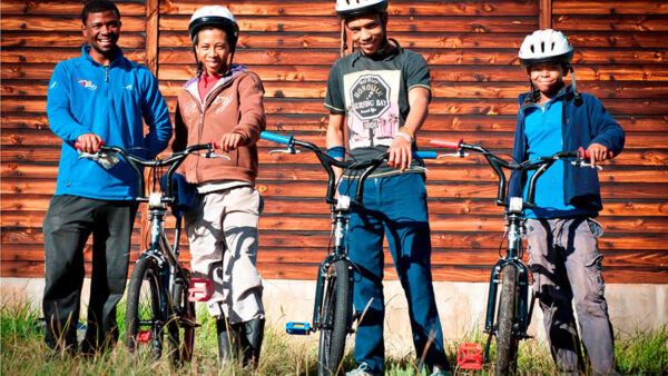 Lebanon youth receive a welcomed BMX donation from FNB Wines2Whales and PPA