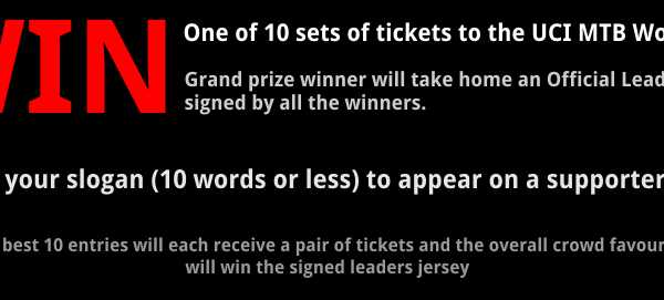 Win Tickets to the UCI MTB World Cup Pietermaritzburg 2012!