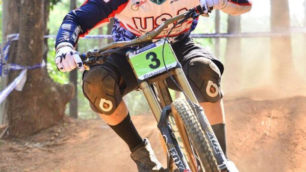 Rude Jnr blows away junior men’s downhill field