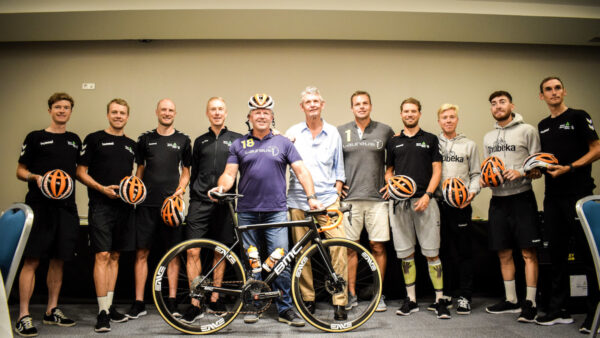 Team Dimension Data in orange for Mandela Day celebrations