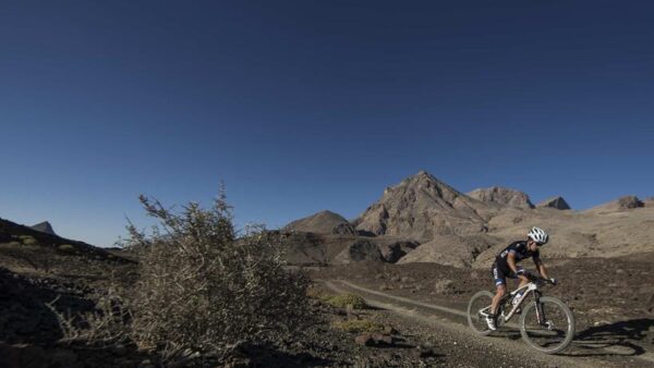 James Reid sets the pace in Trans Hajar MTB race