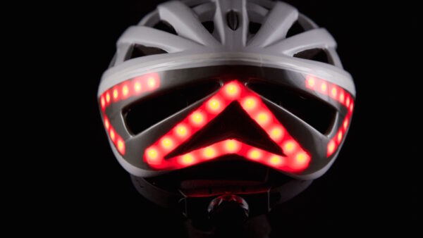 Innovative helmet integrates brake and indicator lights to warn motorists