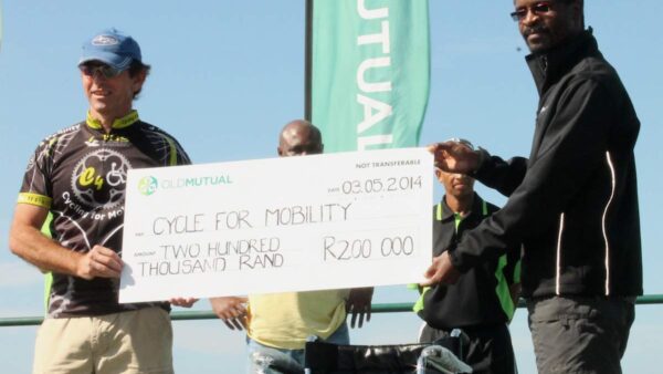 Scottburgh cyclists provide wheelchairs for SA’s underprivileged