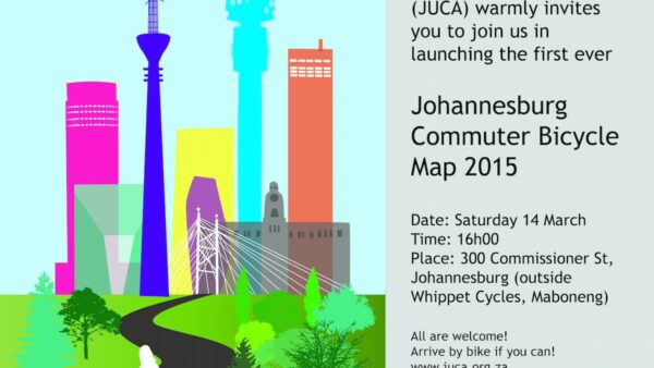 JUCA to launch first ever Johannesburg commuter cycling map