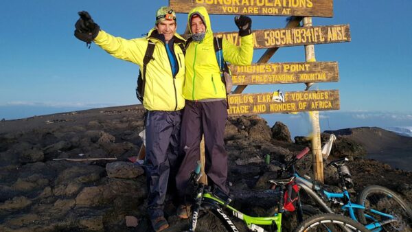 Martin and Jeannie Dreyer set new record mountain biking Kilimanjaro