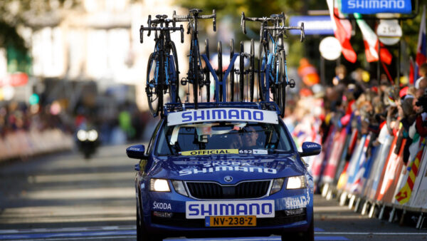 Shimano blue for neutral support at Tour de France