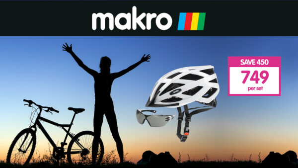 uvex i-vo helmet and cx2 eyewear combo on special at Makro