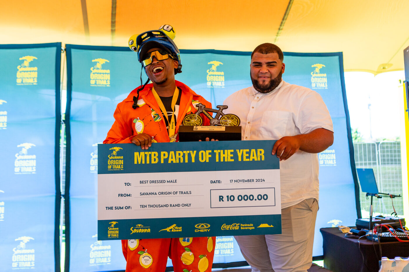 Tsidiso Motsoahae best dressed winner by David Sullivan