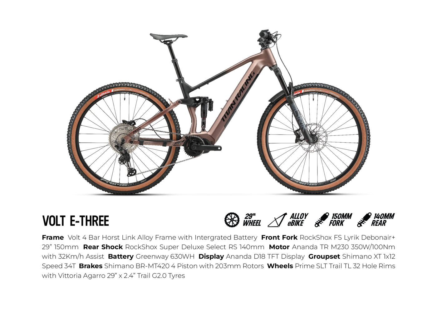 Titan Racing Volt E Three Specs 1