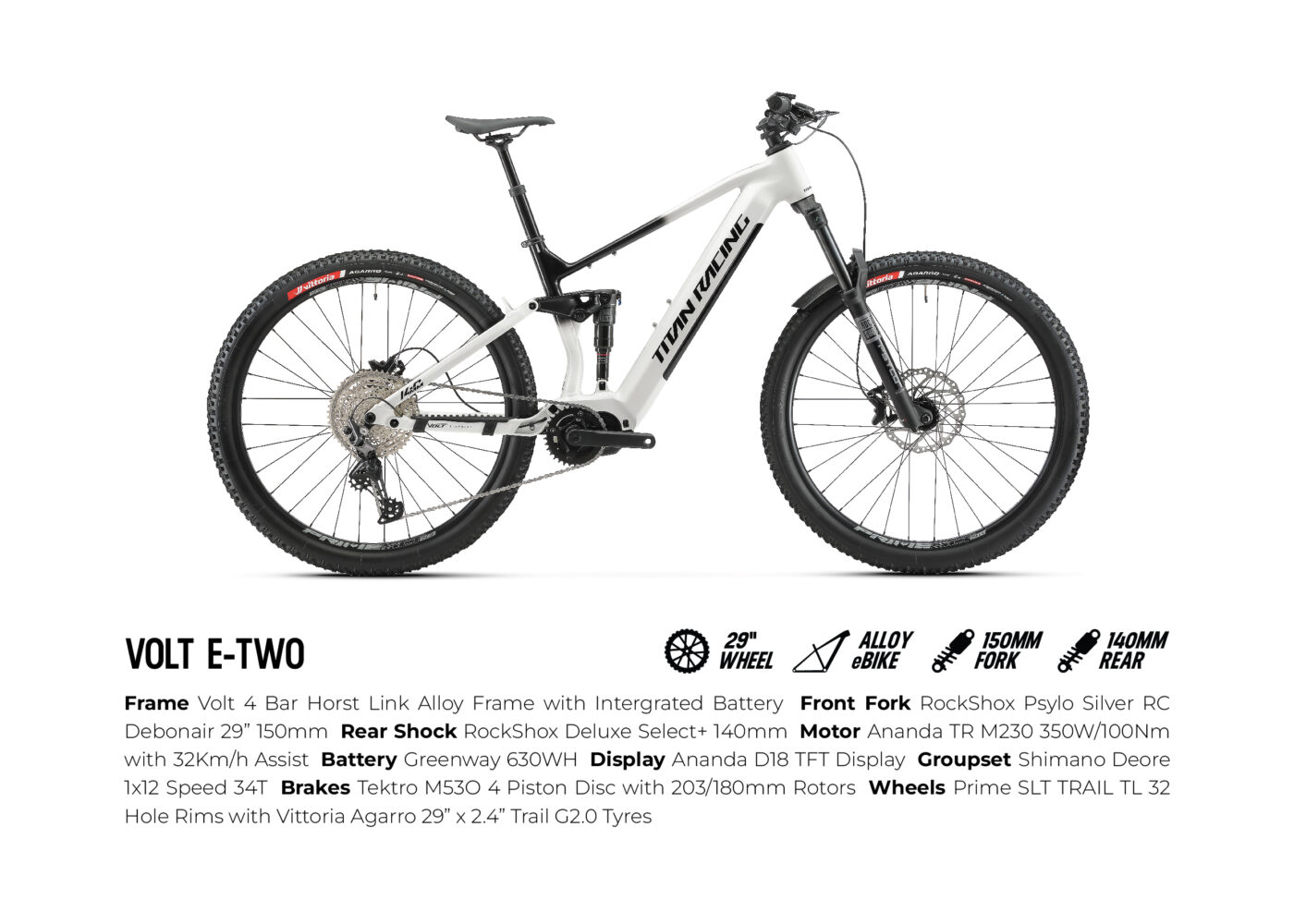 Titan Racing Volt E Two Specs
